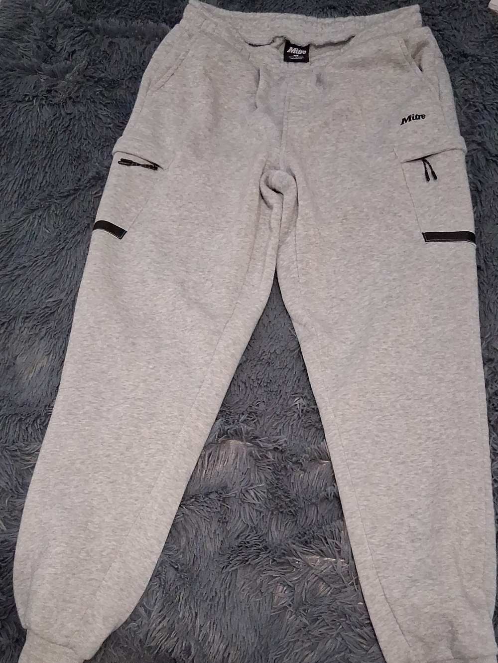 Mitre Men's Light Grey Cargo Joggers